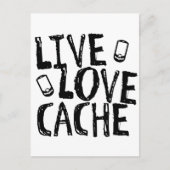 Live, Love, Cache Briefkaart (Voorkant)