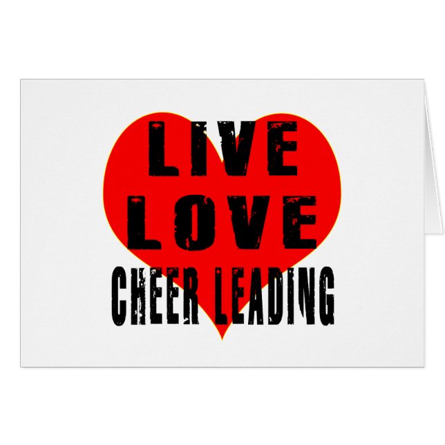 Live Love Cheer Leading (Voorkant Horizontaal)