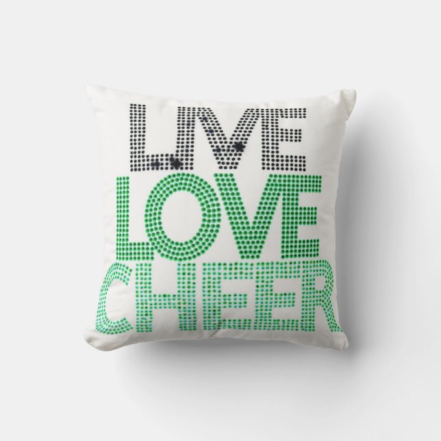Live Love Cheer - Pillow Kussen (Voorkant)