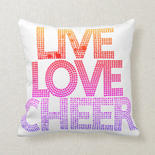 Live Love Cheer - Pillow Kussen