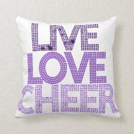 Live Love Cheer - Pillow Kussen