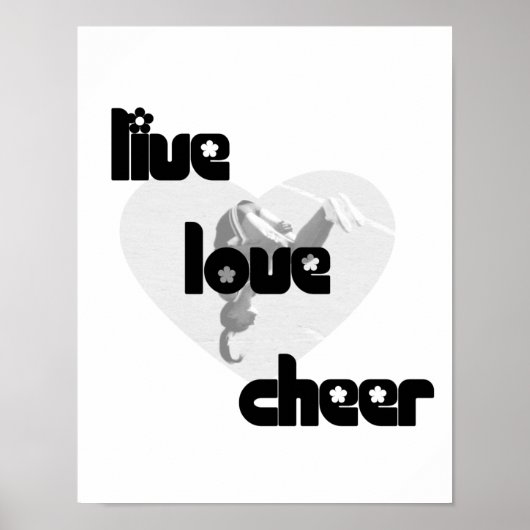 Live Love Cheer Poster (Voorkant)