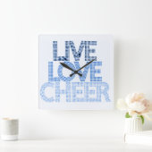 Live Love Cheer - Wandklok (Huis)
