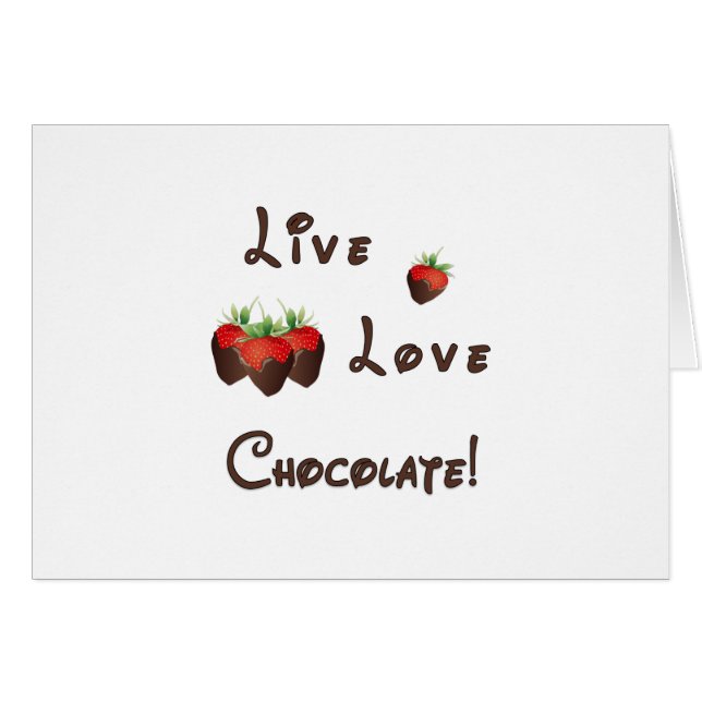 Live Love Chocolate (Voorkant Horizontaal)