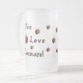 Live Love Chocolate Matglas Bierpul (Voorkant links)