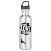 Live Love Climb | klimmen Waterfles (Voorkant)