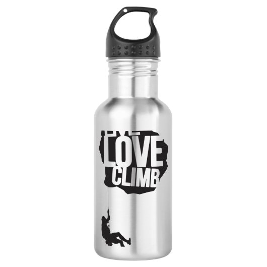Live Love Climb | klimmen Waterfles (Voorkant)