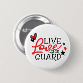 Live Love Colorguard Ronde Button 5,7 Cm (Voorkant /achterkant)