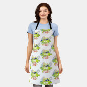 Live Love Cook, grappige keuken Schort (Gedragen)