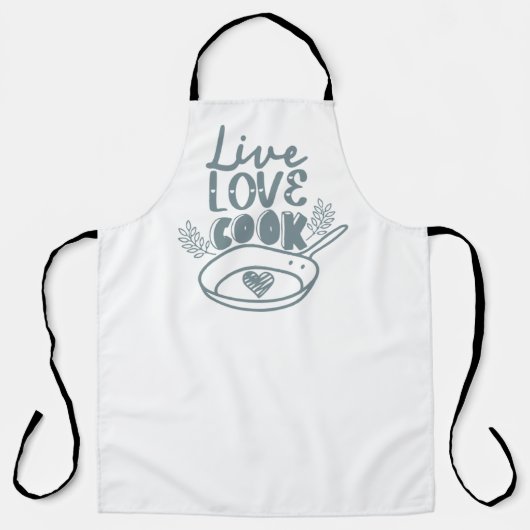 Live Love Cook Schort (Voorkant)