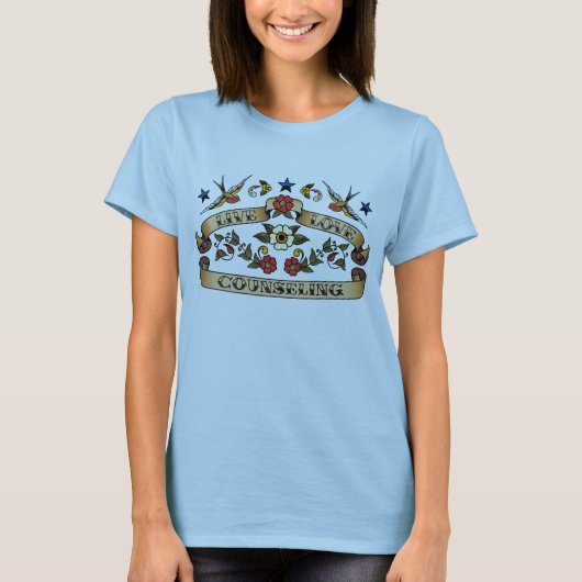 Live Love counseling T-shirt (Voorkant)