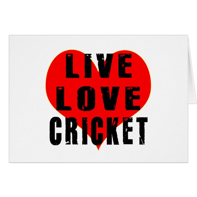 Live Love Cricket (Voorkant Horizontaal)