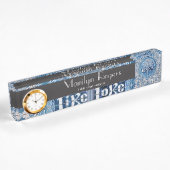 Live Love Cross Blue Tree of Life Pattern Naambordje