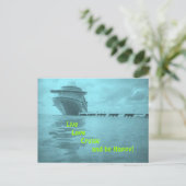 Live Love Cruise Briefkaart (Staand voorkant)