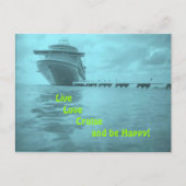 Live Love Cruise Briefkaart (Voorkant)