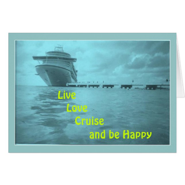 Live Love Cruise Cards      ... (Voorkant Horizontaal)
