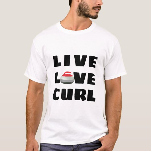 Live Love Curl T-shirt (Voorkant)