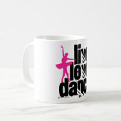 Live, Love, Dance Ballerina Koffiemok (Voorkant links)