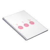 Live Love Dance Ballerinas - Roze - Notitieboek (Rechterzijde)