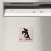 Live Love Dance - Ballroom Couple Magnet (Insitu (Vaatwasser))
