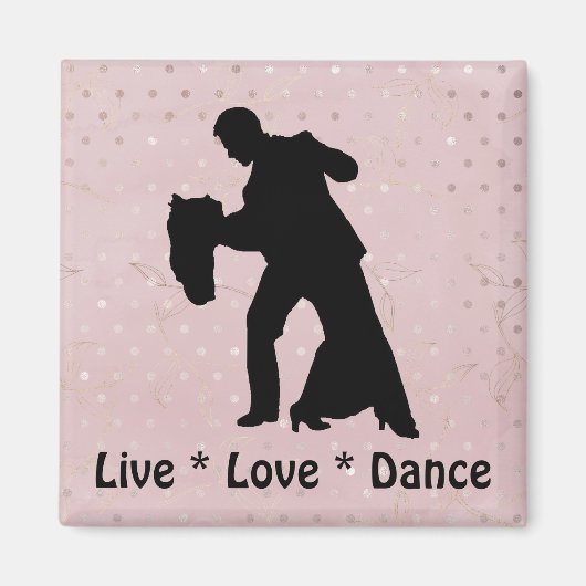 Live Love Dance - Ballroom Couple Magnet (Voorkant)