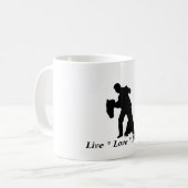 Live, Love, Dance - Ballroom Couple Mok (Voorkant links)