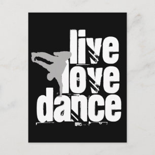 Live, Love, Dance Briefkaart