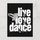 Live, Love, Dance Briefkaart (Voorkant)
