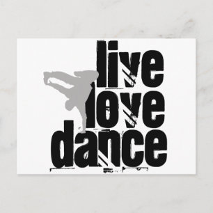 Live, Love, Dance Briefkaart