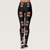 Live Love Dance Dancer Design Leggings (Achterkant)