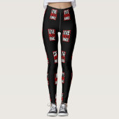 Live Love Dance Dancer Design Leggings (Voorkant)
