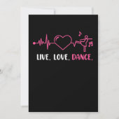 Live Love Dance Dancers Danser Day Grafisch Kaart (Voorkant)