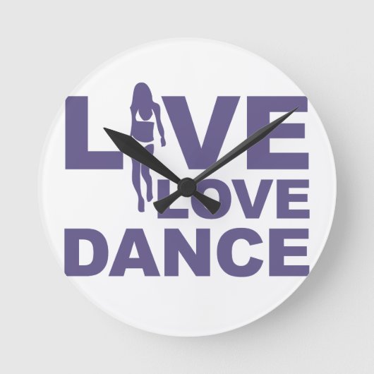Live Love Dance Ronde Klok (Voorkant)