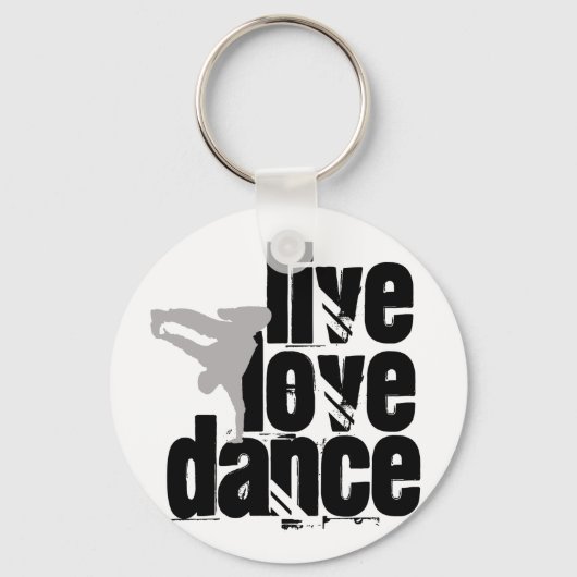 Live, Love, Dance Sleutelhanger (Voorkant)