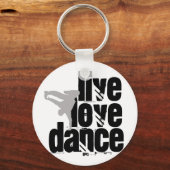 Live, Love, Dance Sleutelhanger (Voorkant)