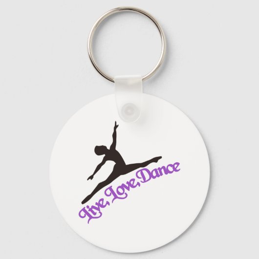 Live, Love, Dance Sleutelhanger (Voorkant)