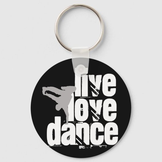 Live, Love, Dance Sleutelhanger (Voorkant)