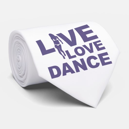 Live Love Dance Stropdas (Opgerold)