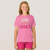 Live Love Dance Youth Ringer T-shirt (Voorkant volledig)