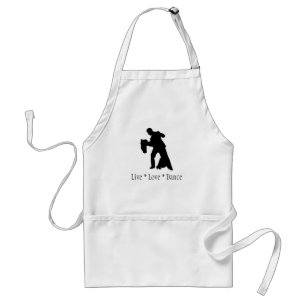 Live, Love, Dans - Ballroom Couple Apron Standaard Schort