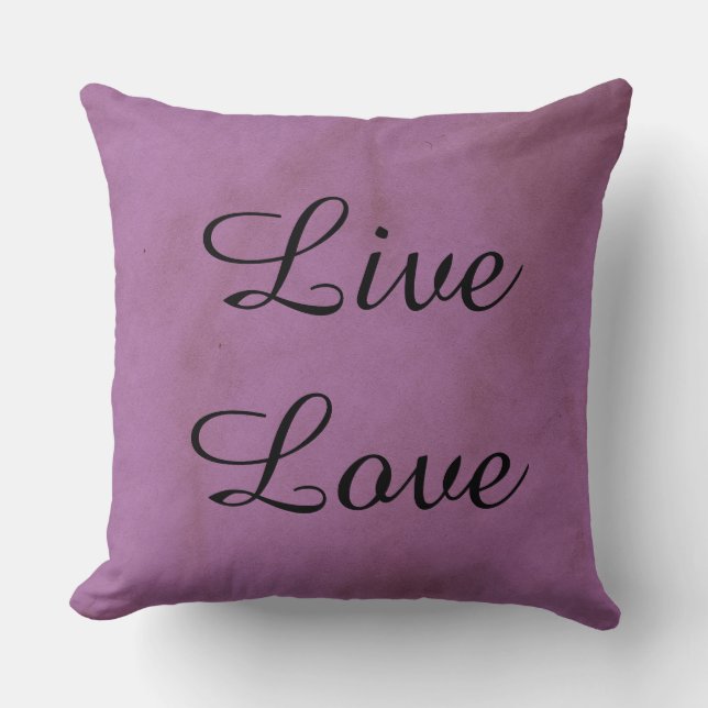Live Love Decorative Pillow Kussen (Voorkant)