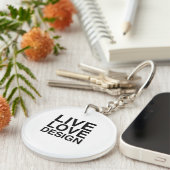 Live Love Design Sleutelhanger (Voorkant Rechts)