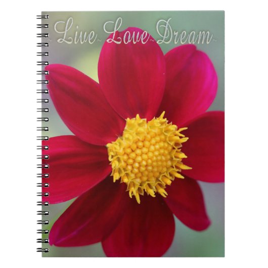 Live, Love, Dream Notitieboek (Voorkant)