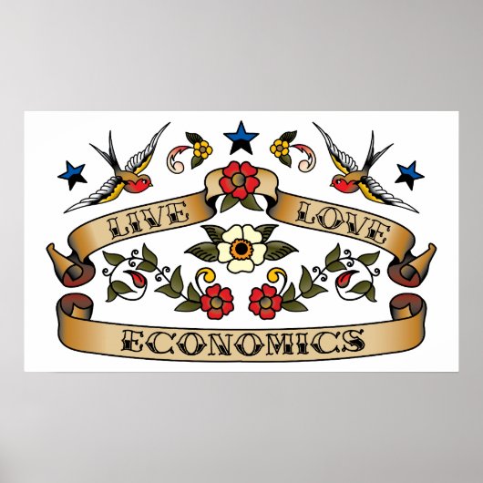 Live Love Economics Poster (Voorkant)