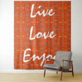 live love enjoy wandkleed (In situ)