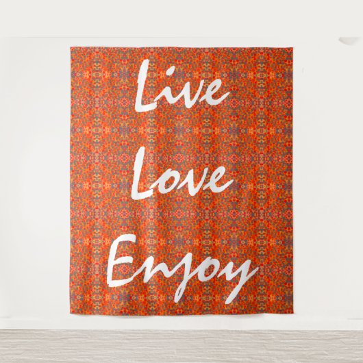 live love enjoy wandkleed (Voorkant)