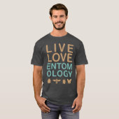 Live Love Entomology T-shirt (Voorkant volledig)