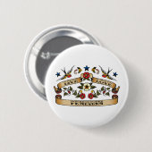 Live Love Feminism Ronde Button 5,7 Cm (Voorkant /achterkant)