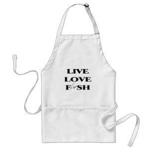Live Love Fish Standaard Schort