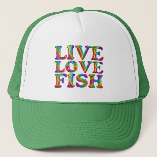 Live Love Fish Trucker Pet (Voorkant)